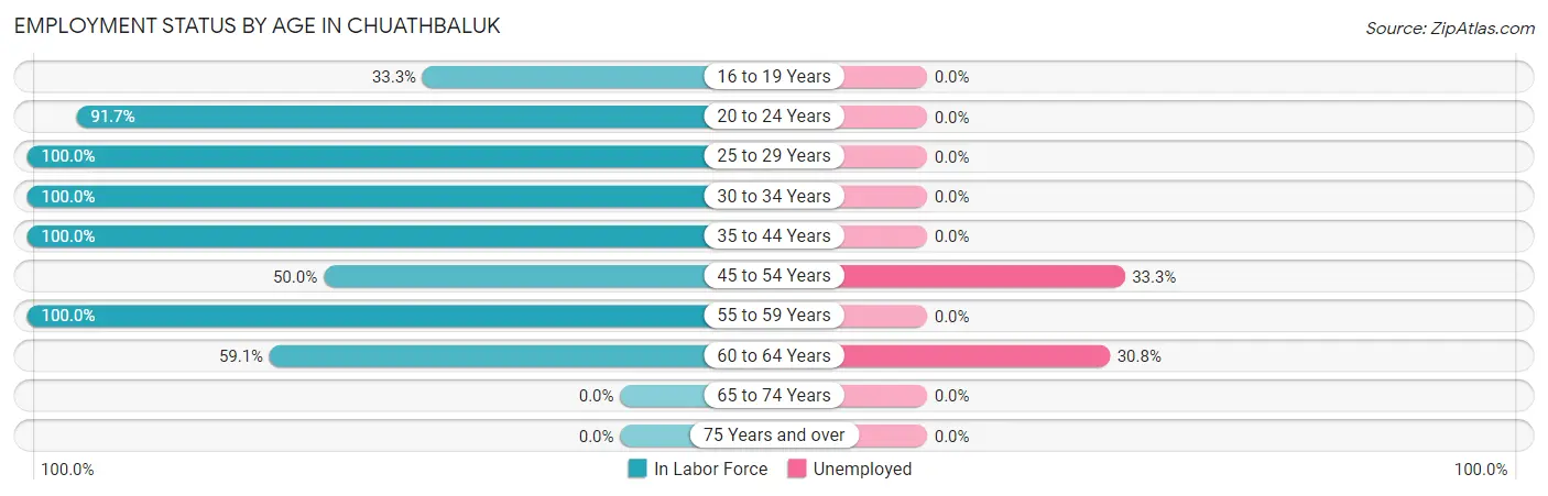 Employment Status by Age in Chuathbaluk
