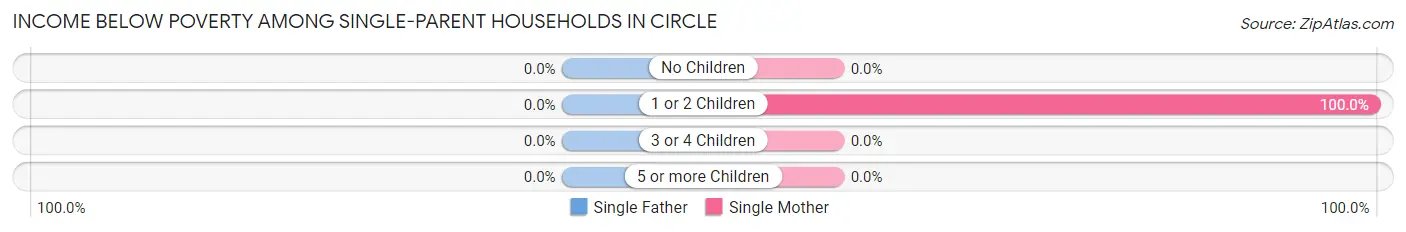 Income Below Poverty Among Single-Parent Households in Circle