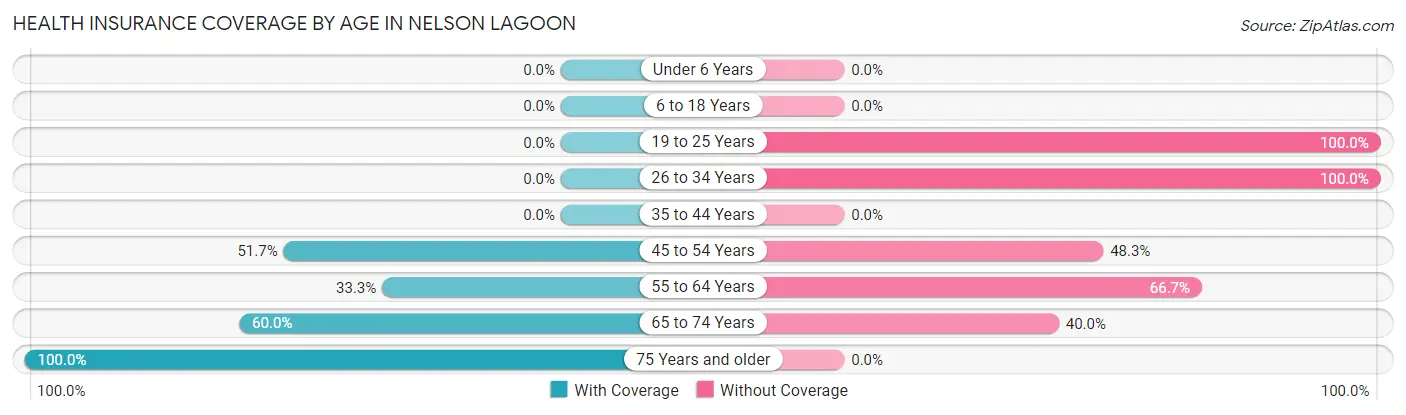 Health Insurance Coverage by Age in Nelson Lagoon
