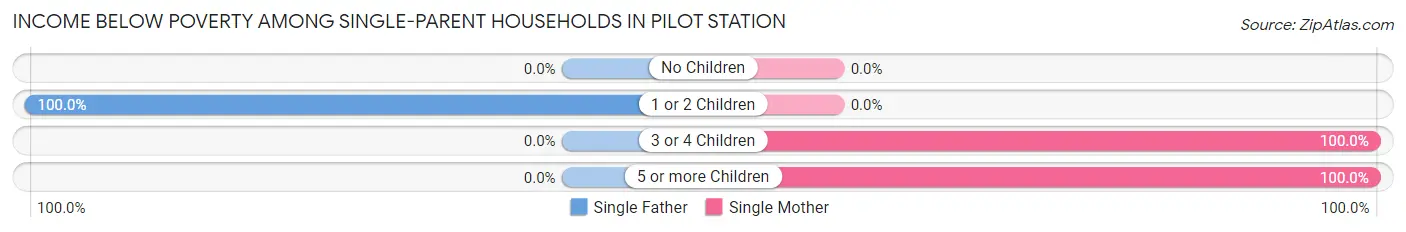 Income Below Poverty Among Single-Parent Households in Pilot Station
