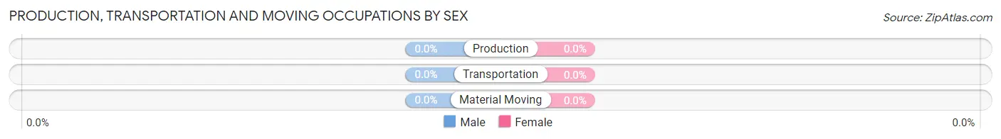 Production, Transportation and Moving Occupations by Sex in Russian Mission