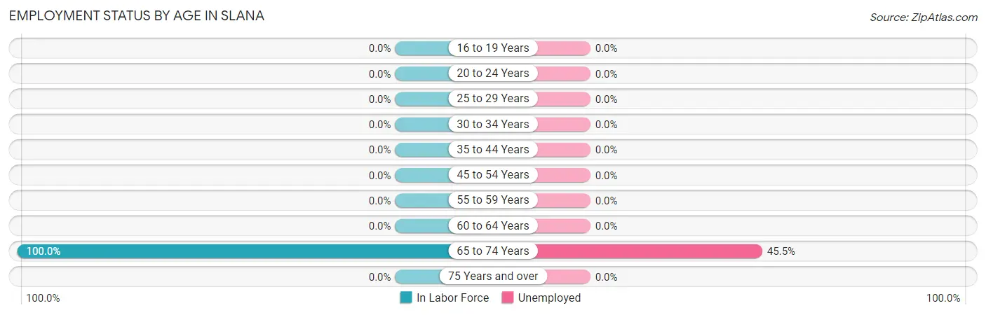 Employment Status by Age in Slana