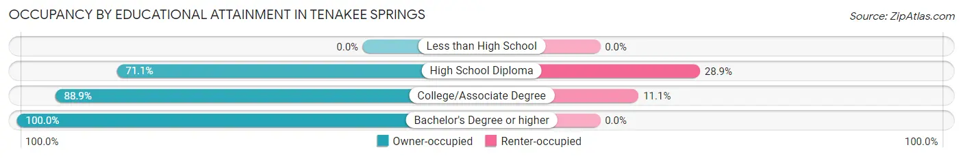 Occupancy by Educational Attainment in Tenakee Springs