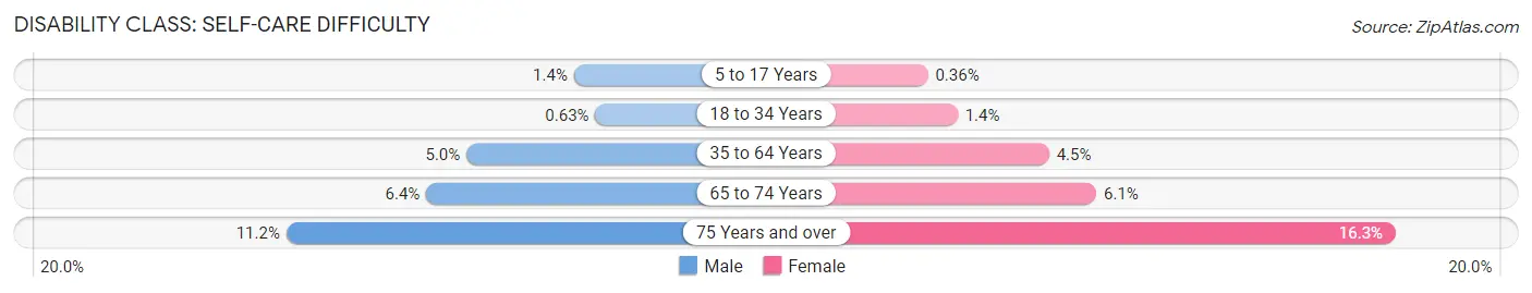 Disability in Birmingham: <span>Self-Care Difficulty</span>