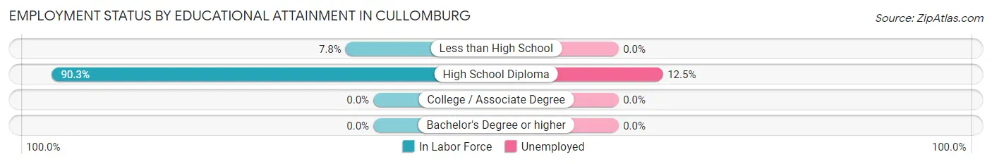 Employment Status by Educational Attainment in Cullomburg