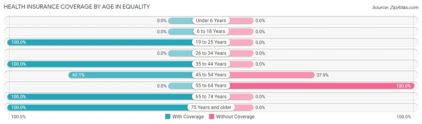 Health Insurance Coverage by Age in Equality