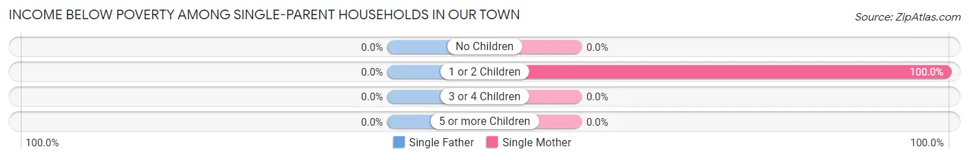 Income Below Poverty Among Single-Parent Households in Our Town