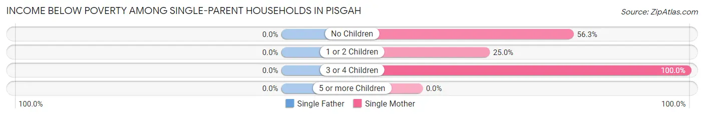 Income Below Poverty Among Single-Parent Households in Pisgah