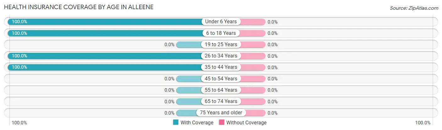 Health Insurance Coverage by Age in Alleene