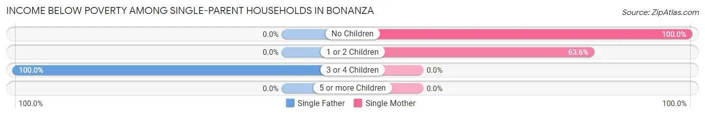 Income Below Poverty Among Single-Parent Households in Bonanza