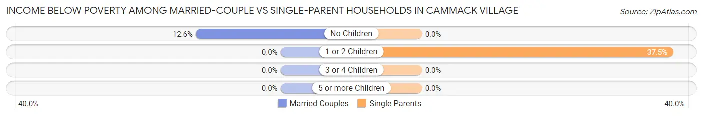 Income Below Poverty Among Married-Couple vs Single-Parent Households in Cammack Village