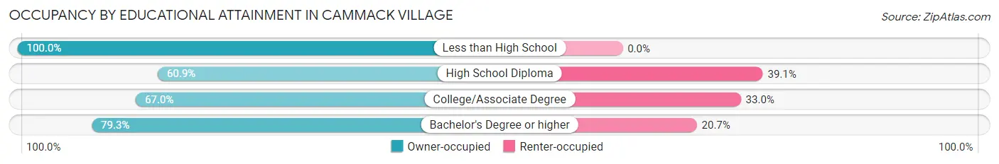 Occupancy by Educational Attainment in Cammack Village