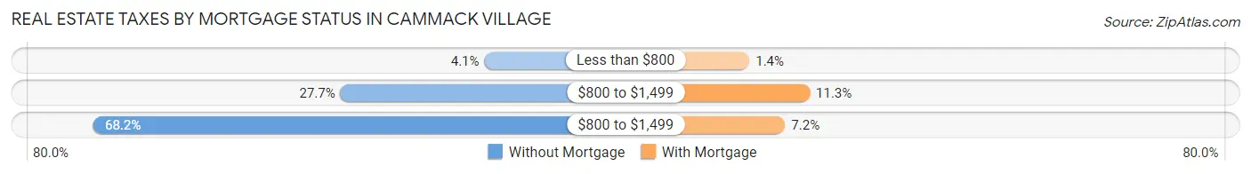 Real Estate Taxes by Mortgage Status in Cammack Village