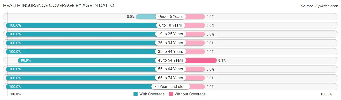 Health Insurance Coverage by Age in Datto