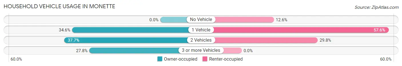 Household Vehicle Usage in Monette