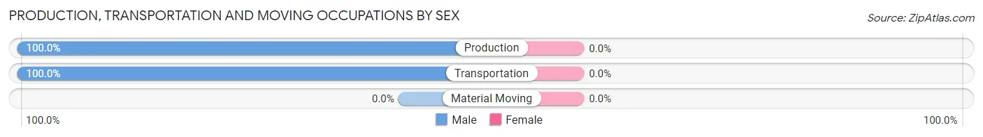 Production, Transportation and Moving Occupations by Sex in St Joe