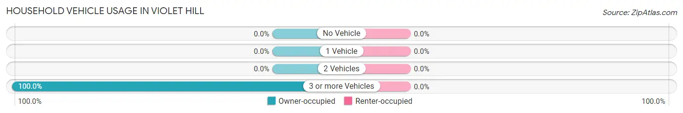 Household Vehicle Usage in Violet Hill