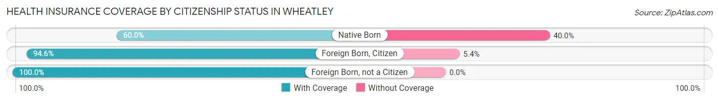 Health Insurance Coverage by Citizenship Status in Wheatley