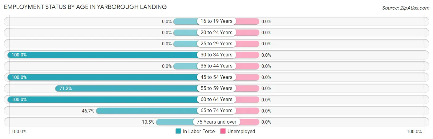 Employment Status by Age in Yarborough Landing