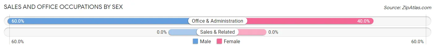 Sales and Office Occupations by Sex in Zinc