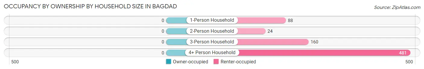 Occupancy by Ownership by Household Size in Bagdad