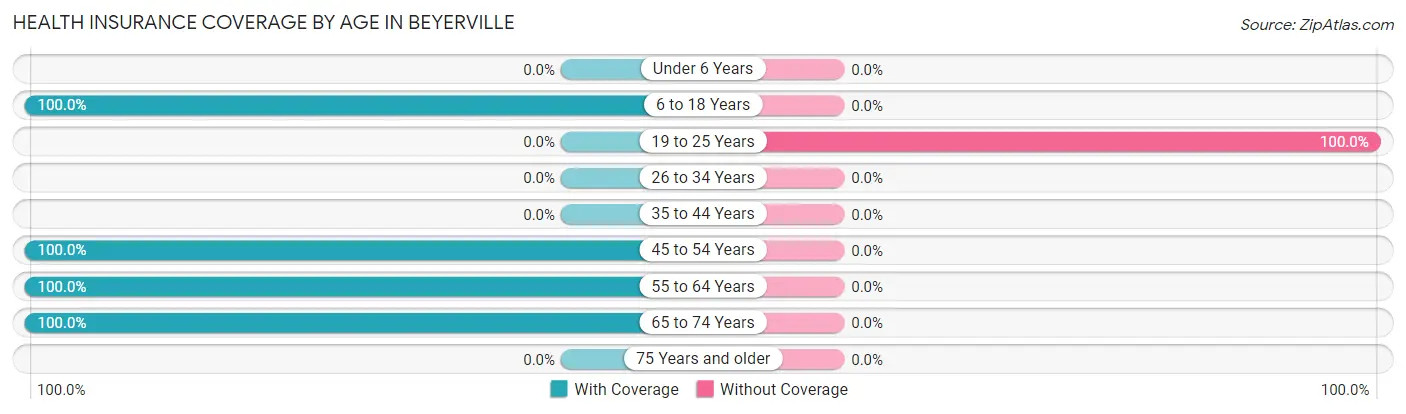 Health Insurance Coverage by Age in Beyerville