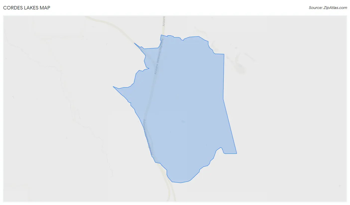 Cordes Lakes Map