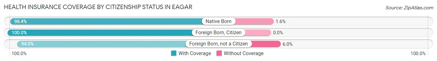 Health Insurance Coverage by Citizenship Status in Eagar