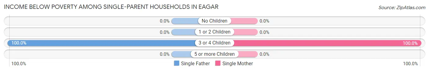 Income Below Poverty Among Single-Parent Households in Eagar