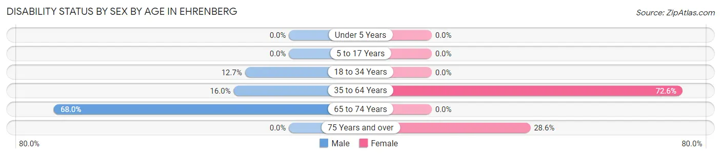 Disability Status by Sex by Age in Ehrenberg