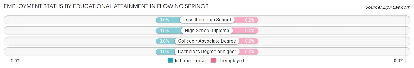 Employment Status by Educational Attainment in Flowing Springs