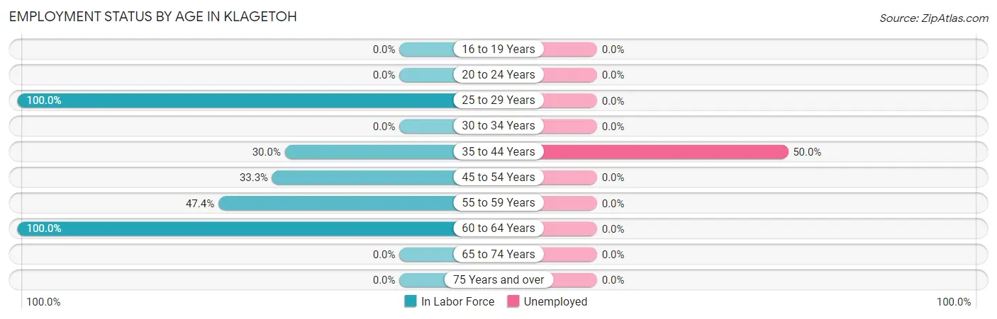 Employment Status by Age in Klagetoh