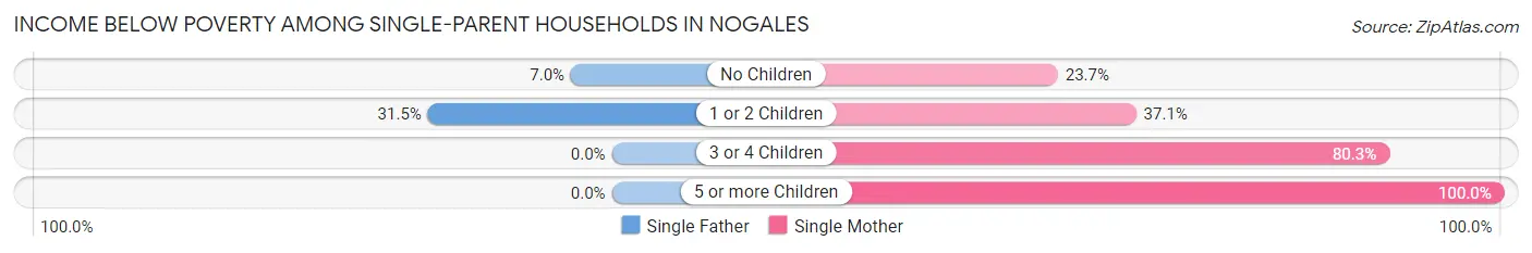 Income Below Poverty Among Single-Parent Households in Nogales