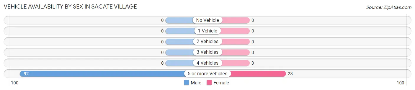 Vehicle Availability by Sex in Sacate Village