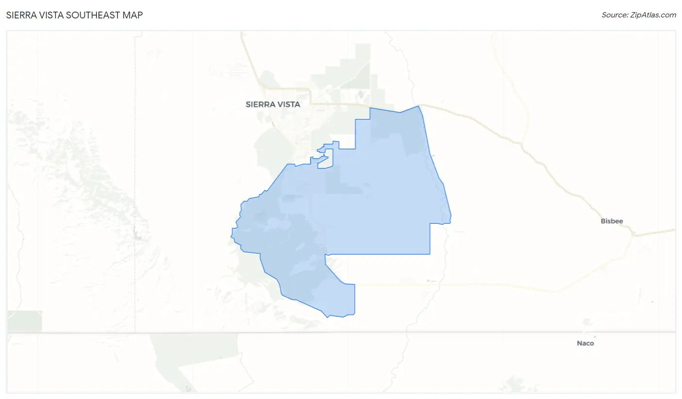 Sierra Vista Southeast Map
