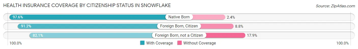 Health Insurance Coverage by Citizenship Status in Snowflake