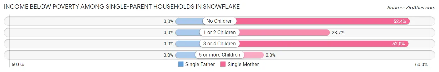 Income Below Poverty Among Single-Parent Households in Snowflake