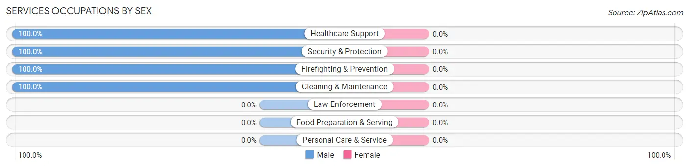 Services Occupations by Sex in Sunizona