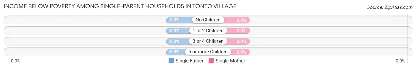 Income Below Poverty Among Single-Parent Households in Tonto Village
