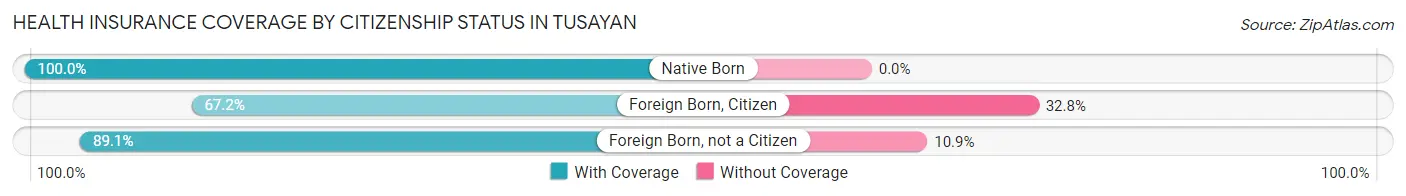 Health Insurance Coverage by Citizenship Status in Tusayan
