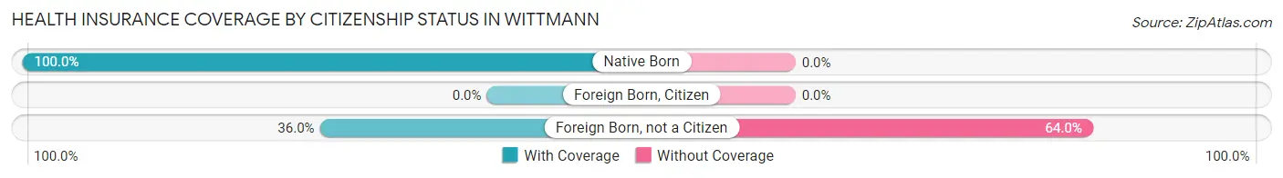 Health Insurance Coverage by Citizenship Status in Wittmann