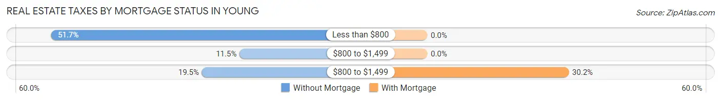 Real Estate Taxes by Mortgage Status in Young