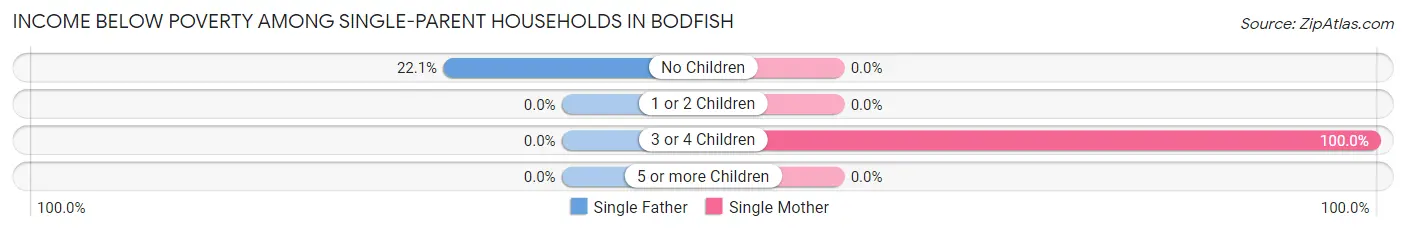 Income Below Poverty Among Single-Parent Households in Bodfish