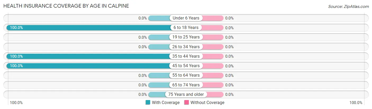 Health Insurance Coverage by Age in Calpine