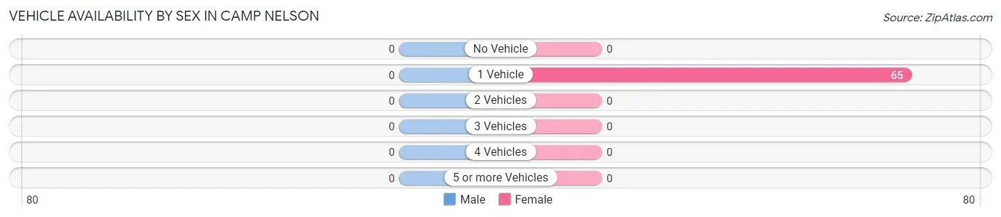 Vehicle Availability by Sex in Camp Nelson