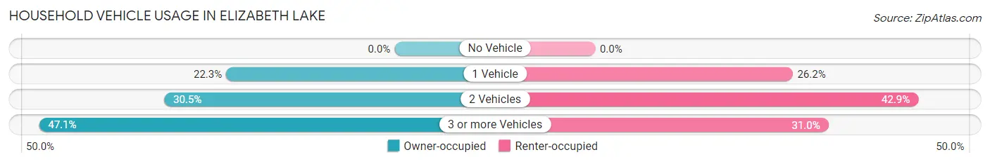 Household Vehicle Usage in Elizabeth Lake