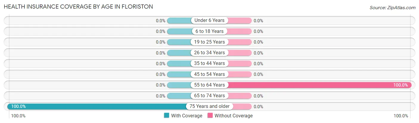 Health Insurance Coverage by Age in Floriston