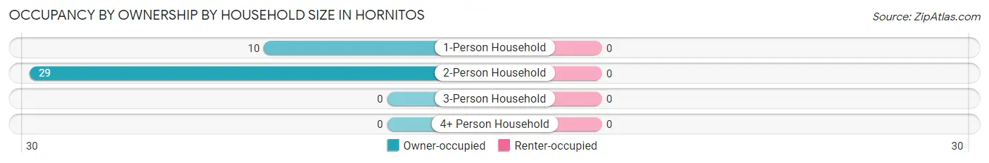Occupancy by Ownership by Household Size in Hornitos