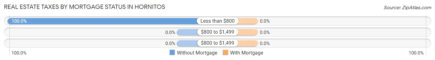Real Estate Taxes by Mortgage Status in Hornitos