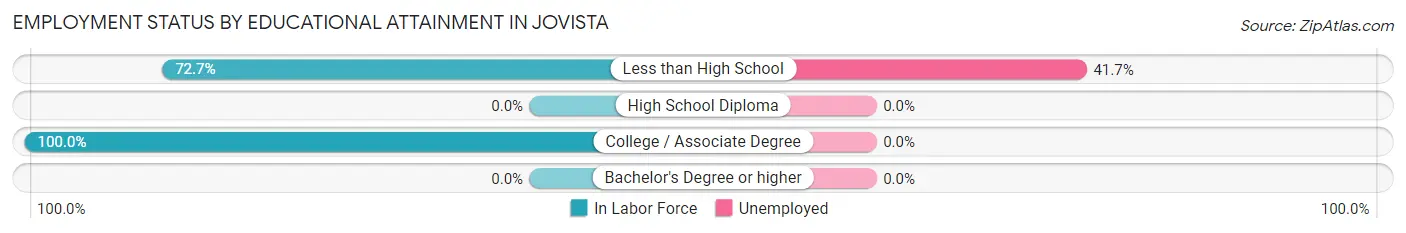 Employment Status by Educational Attainment in Jovista